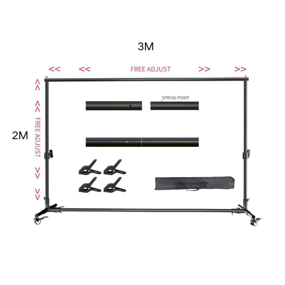 SHCN Background Stand Crossbar Photography Backdrop System
