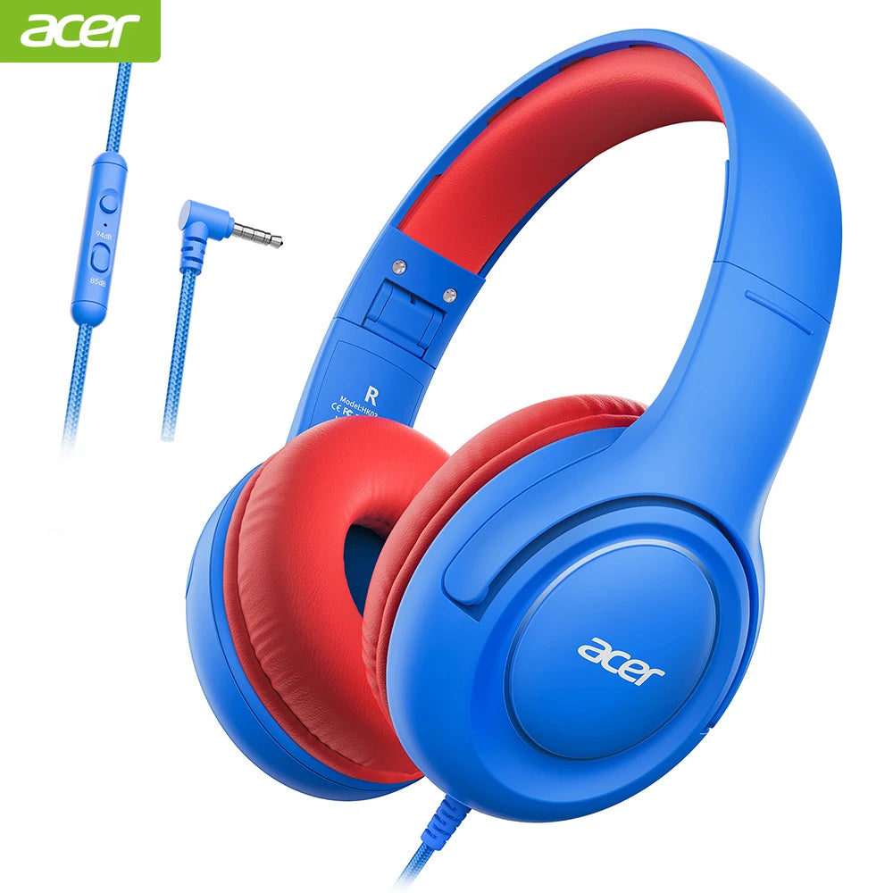Acer Kids Wired Headphones With Volume Limiter For School