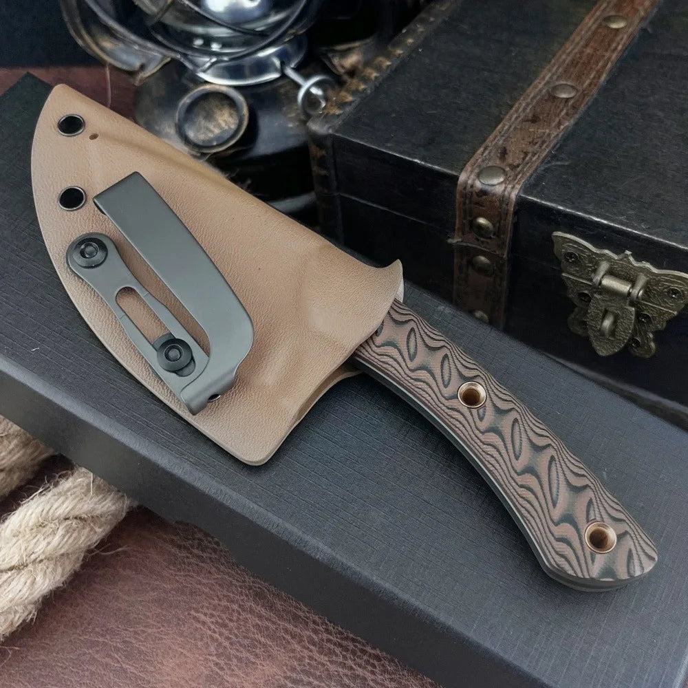 DIY Supplies Survival Fixed Blade Knife With G10 Handle
