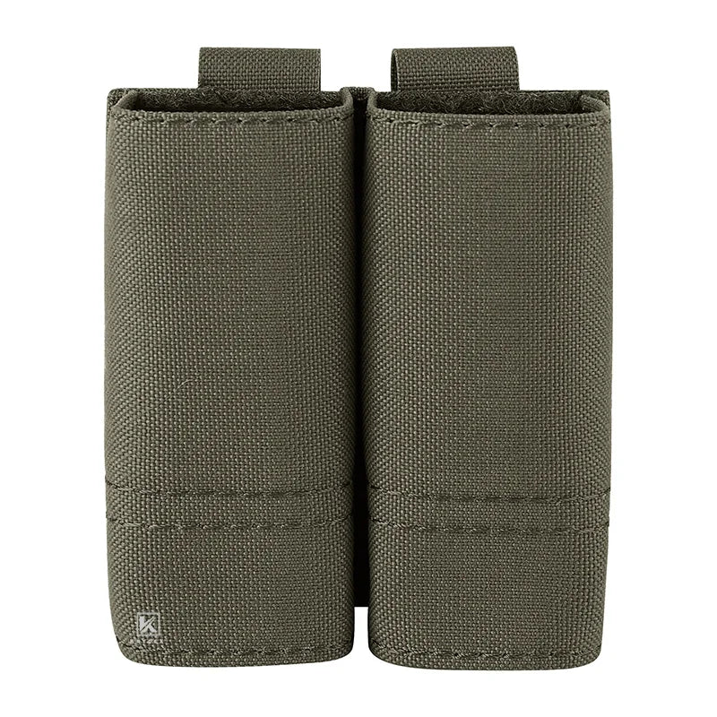 KRYDEX Tactical 9mm Double Magazine Pouch Pistol Mag Holder MOLLE