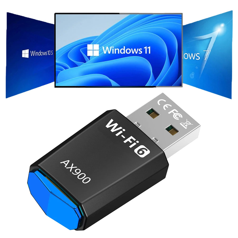 Shunmaii AX900 Wireless USB WiFi Dongle Dual Band 900Mbps