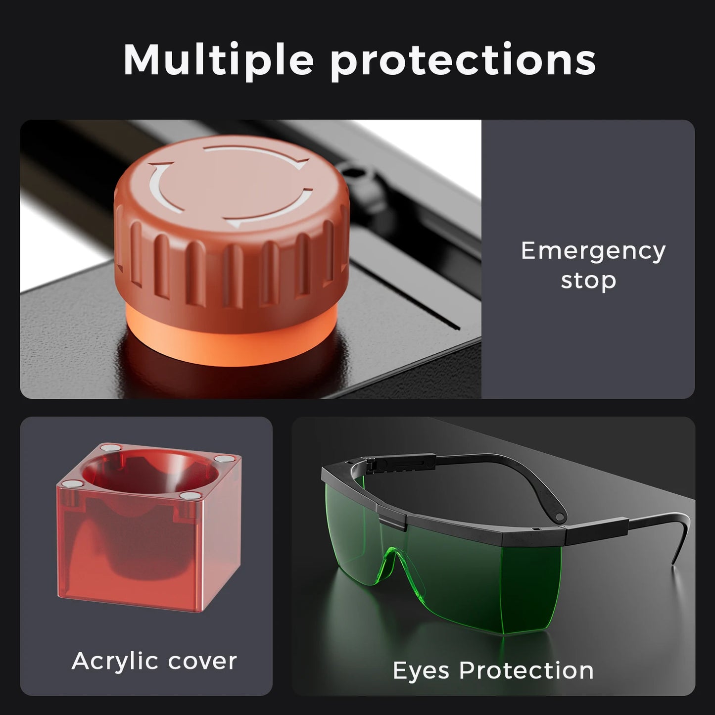 Longer RAY5 Mini Laser Engraving Machine Kit With Goggles