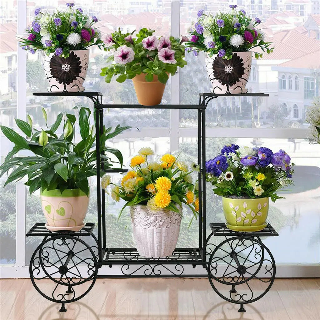 BINGOPAW 6 Tier Metal Plant Stand Indoor Garden Display