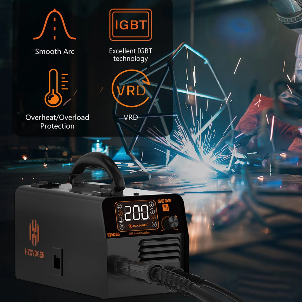 HZXVOGEN HVM200 3 In 1 MIG TIG MMA Welder