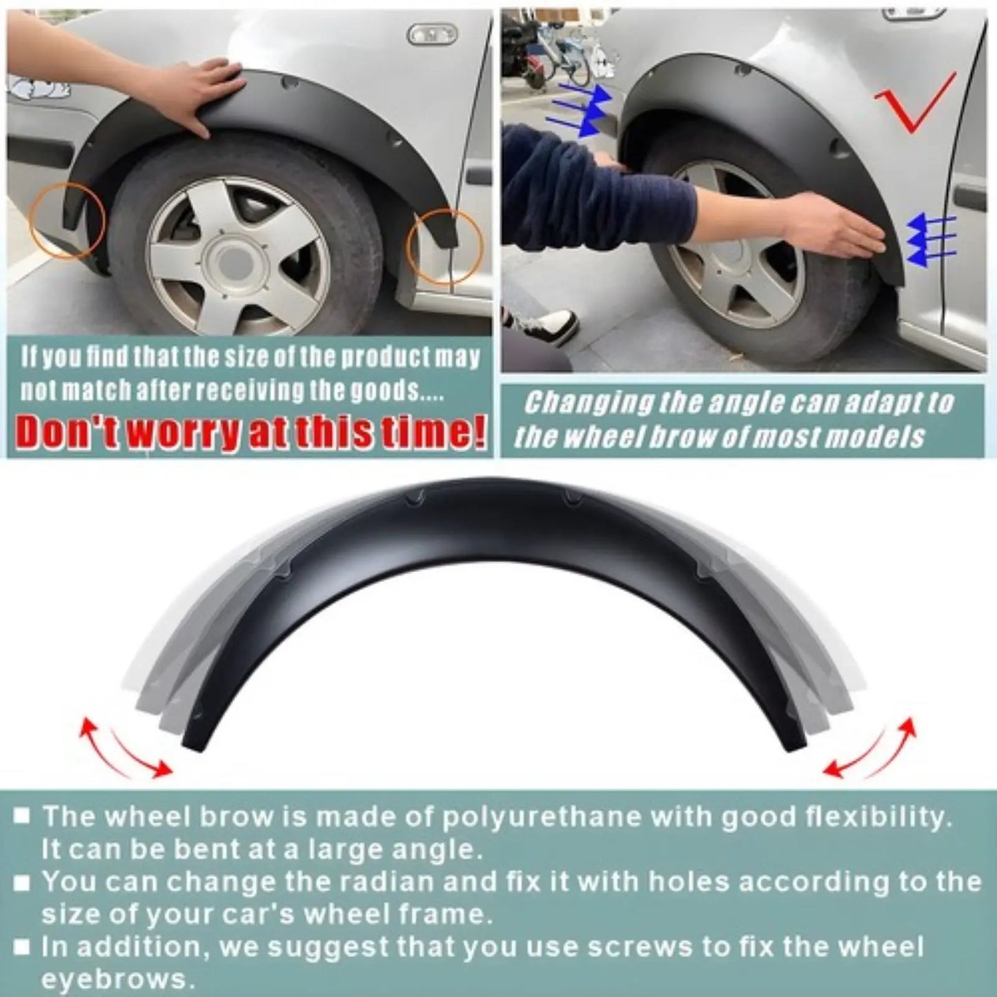 Kia Optima Fender Flares ABS Wheel Arch Body Kit Durable