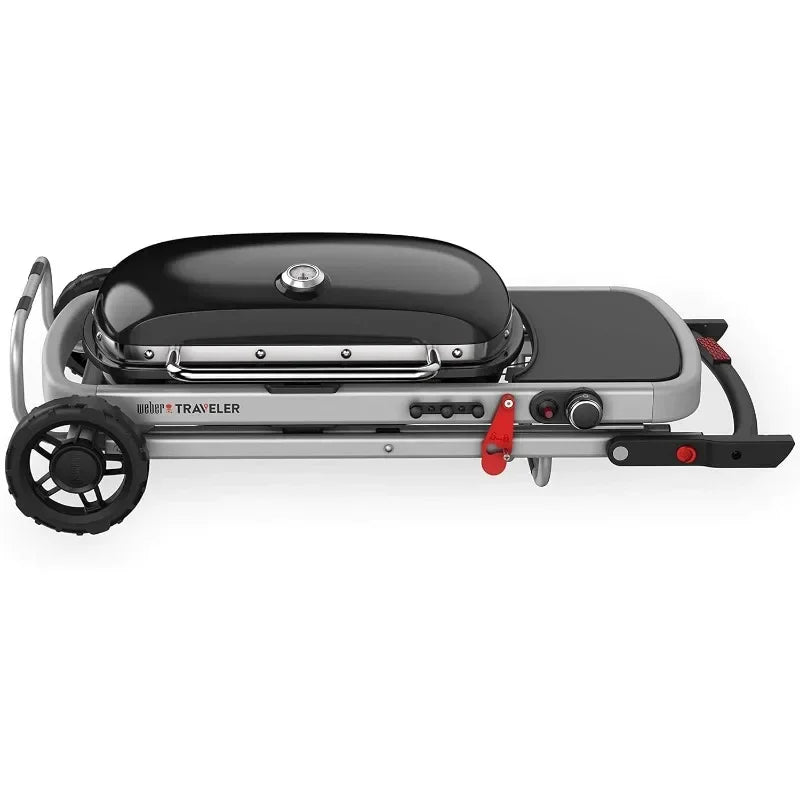 Weber Traveler Portable Gas Grill for Ultimate On-The-Go Grilling