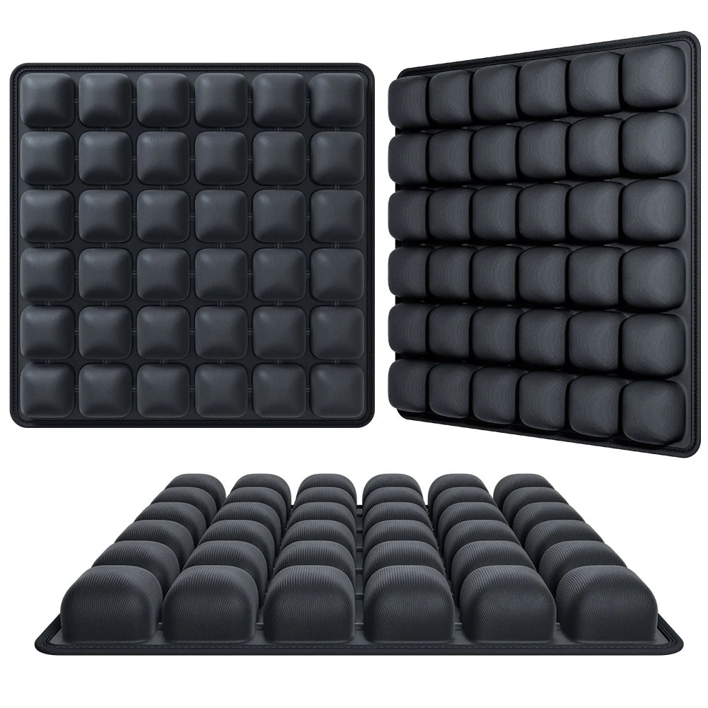 Inflatable Seat Cushion With Storage Bag For Office Chair Wheelchair