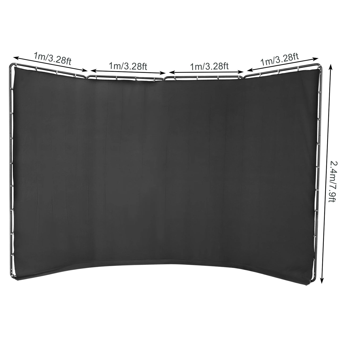 Photography Backdrop Stand With Cloth For Portable Studio Setup