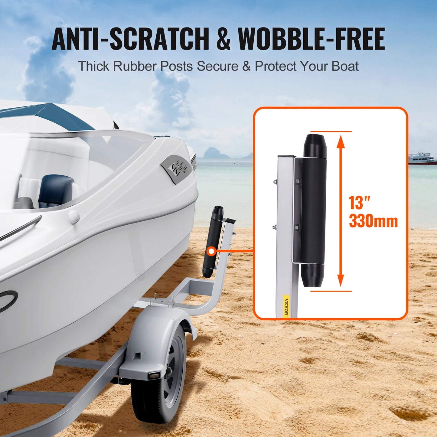 SucceBuy Boat Trailer Guide Poles for Ski Boat Sailboat Trailers