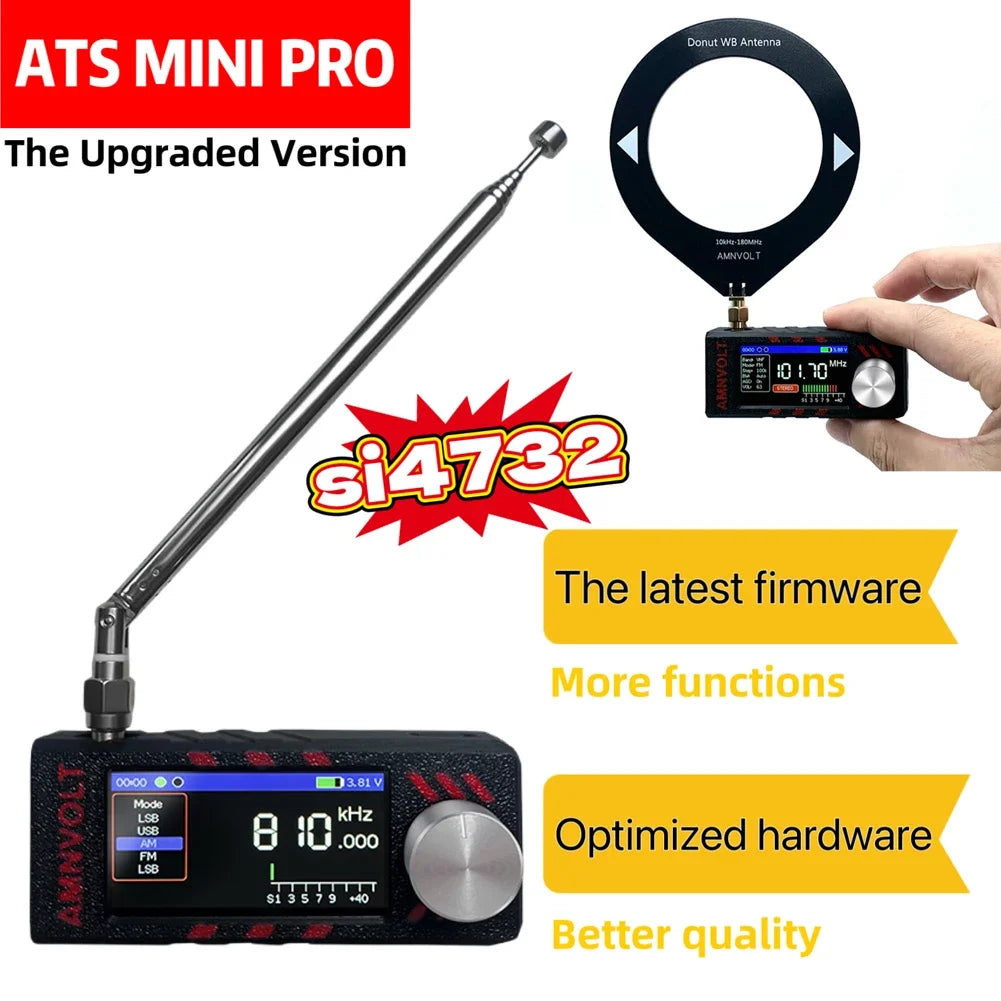 HOSPORT SI4732 All Band Pocket Radio Receiver USB AM FM
