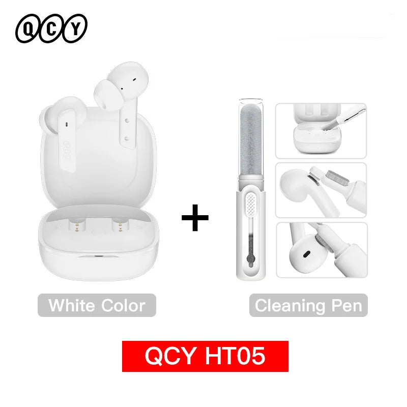 QCY HT05 ANC Wireless Earbuds 40dB Noise Cancellation Bluetooth 5.2