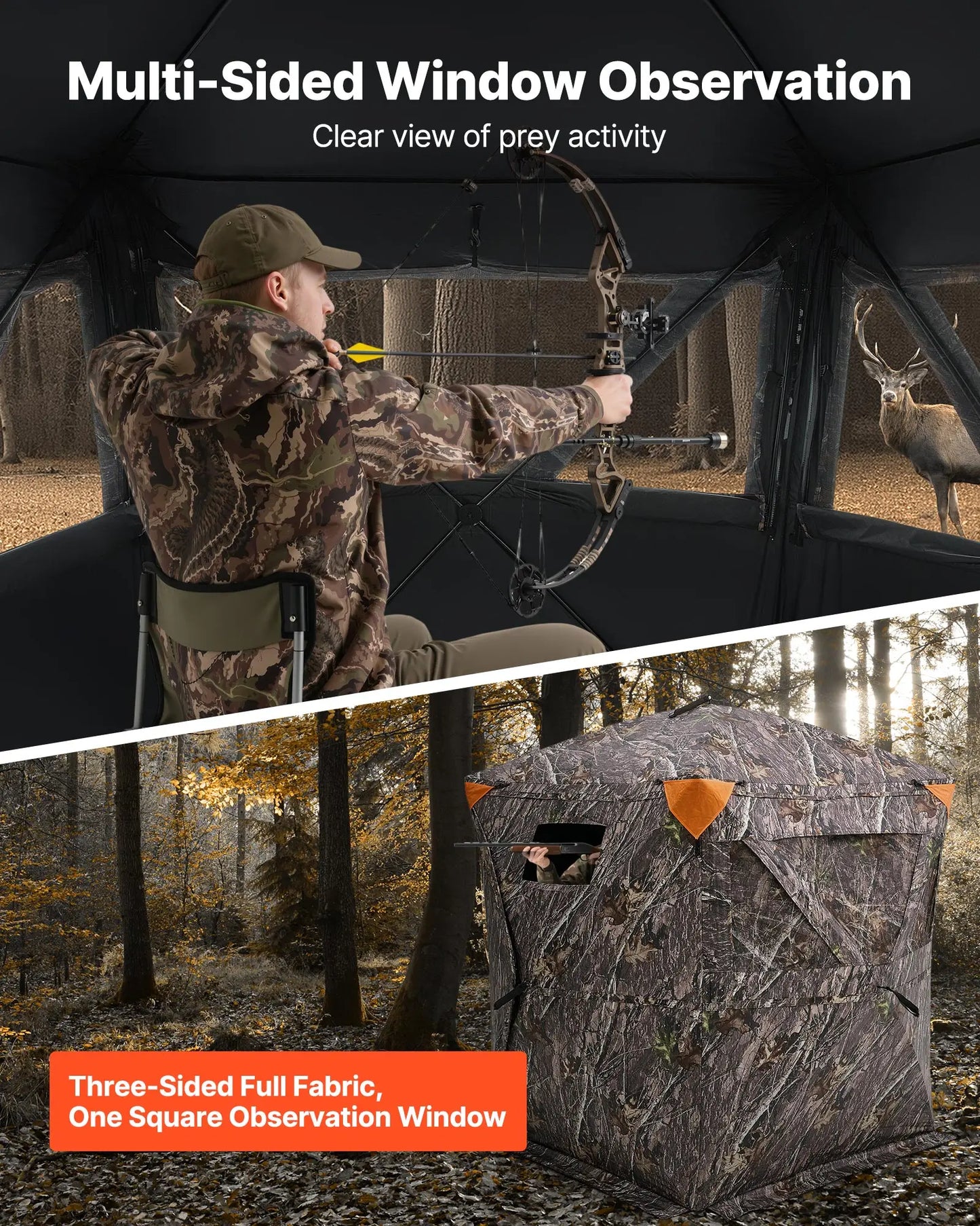 SucceBuy 270 Degree See Through Ground Hunting Blind