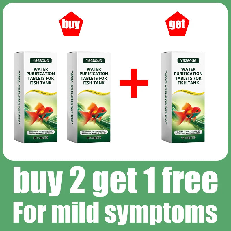 Fish Tank Water Purification Tablets For Clear Algae Free Aquariums