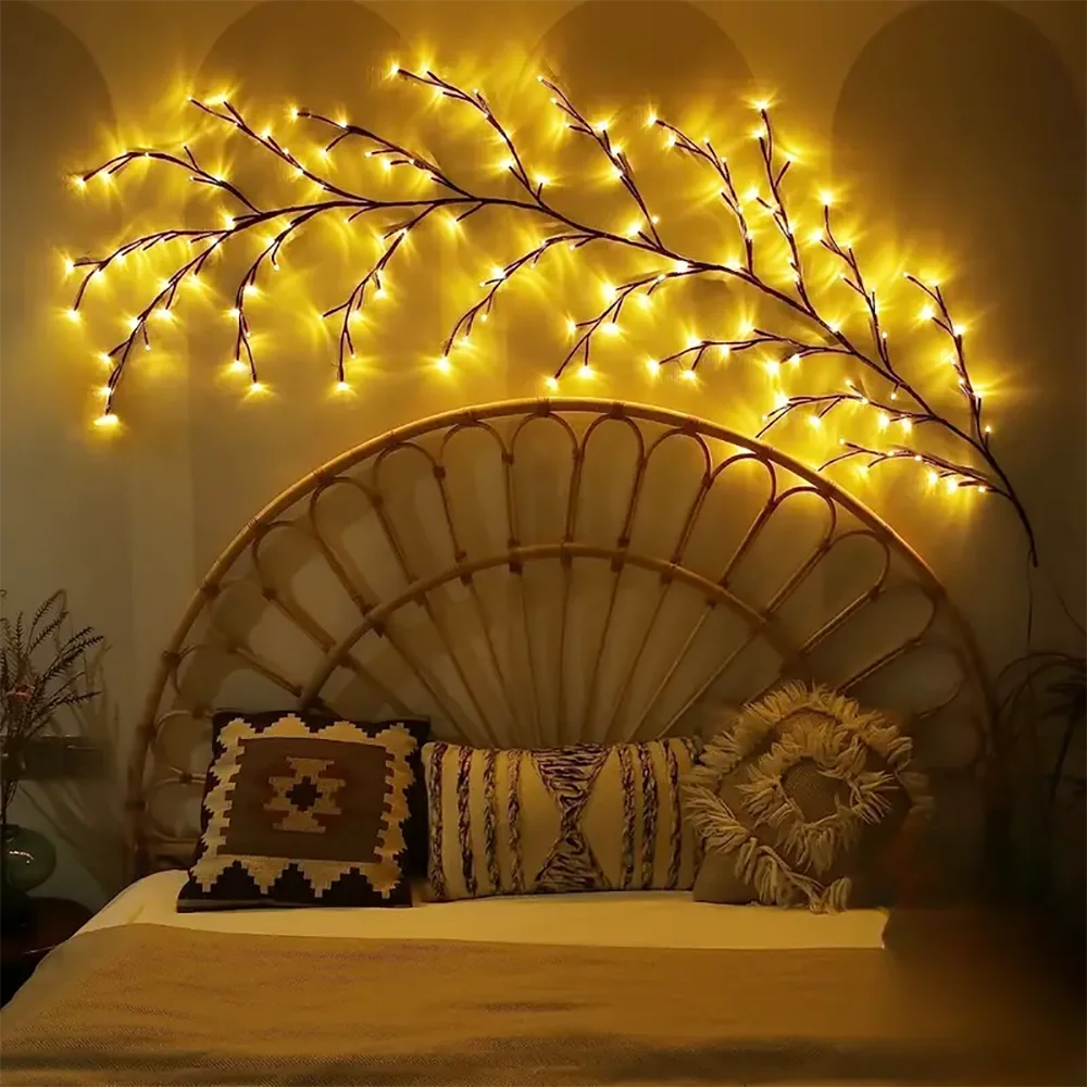 WELPUR Outdoor Solar String Lights Tree And Vine Lamp 96LED