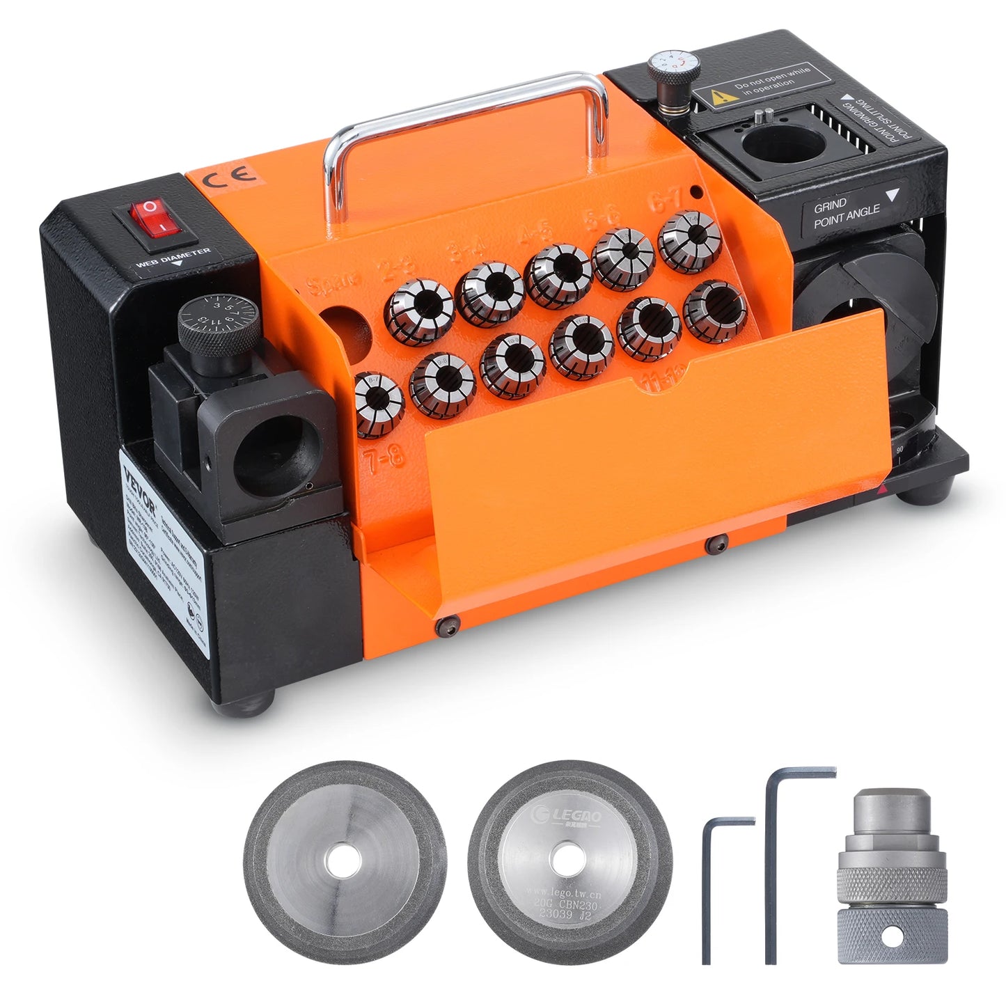 SucceBuy Drill Bits Sharpener Portable Sharpening Tool With 11 Collet