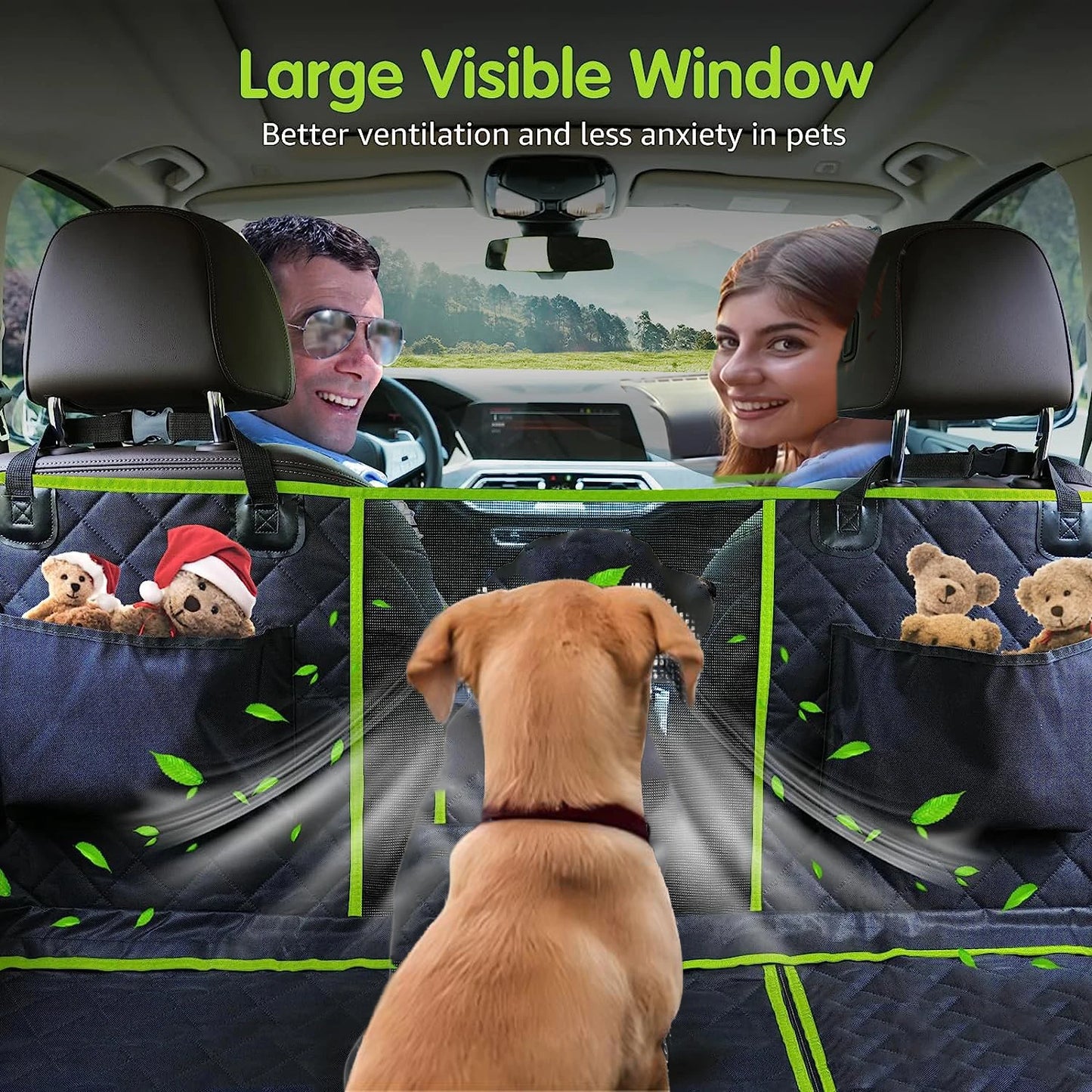 6-in-1 Pet Rear Seat Car Cushion Waterproof and Washable