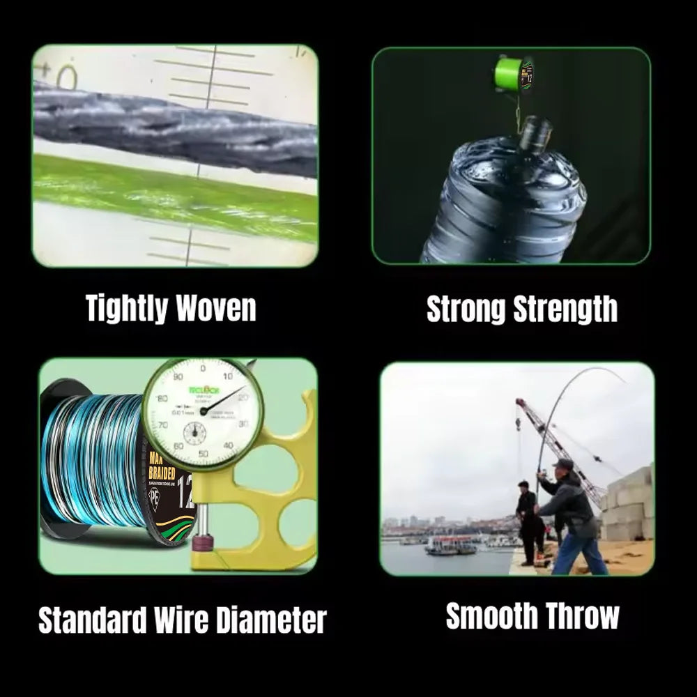 Vikingar 12 Strands Japan Multifilament Braided Fishing Line