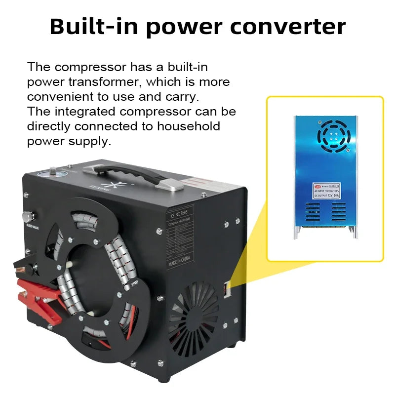 Tuxing TXES062 300Bar 4500Psi PCP Air Compressor Portable
